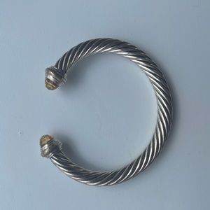 David Yurman 7mm Cable Bracelet w Citrine